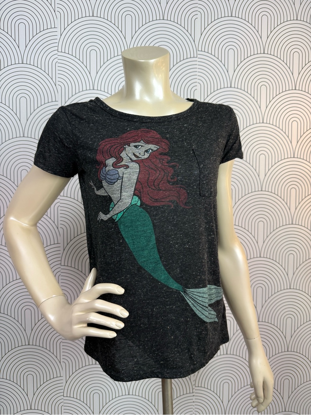 Disney Arial pocket T shirt women's size x-small